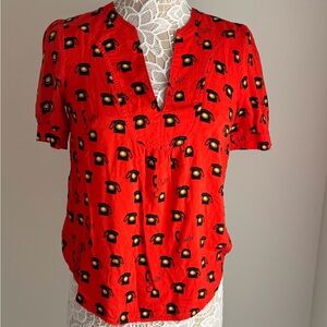 ANTHROPOLOGY Conversations by Anthropologie red with black telephones ☎️